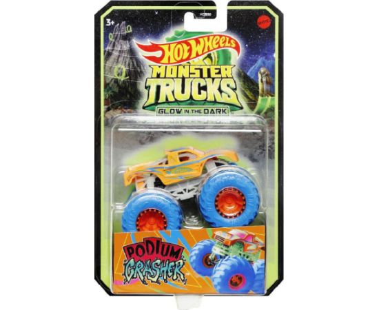 Mattel Hot Wheels Monster Trucks: Glow in The Dark - Podium Crasher (HWC84)