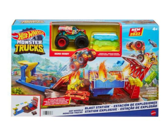 Mattel Hot Wheels Monster Trucks Set - Blast Station (HFB12)