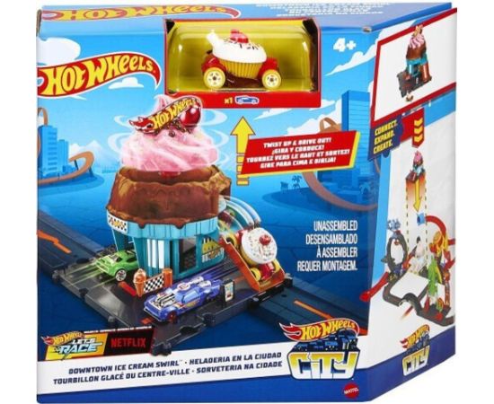 Mattel Hot Wheels City - Downtown Ice Cream Swirl (HTN77)