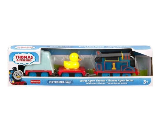 Mattel Fisher-Price Thomas  Friends Motorized - Secret Agent Thomas Motorized Train with 2 Wagons (HMK03)