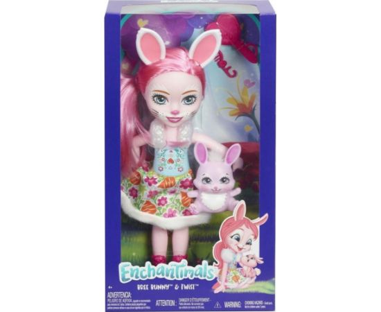 Mattel Enchantimals Huggable Cuties Big Doll - Bree Bunny  Twist (30cm) (FRH52)