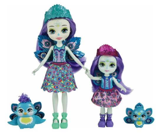 Mattel Enchantimals - Patter Peacock  Flap Sisters (HCF83)