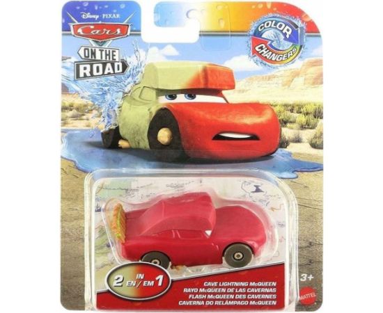 Mattel Disney Cars On the Road: Color Changers - Cave Lightning McQueen Vehicle (HMD67)