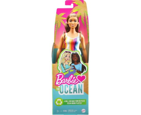 Mattel Barbie: Loves The Ocean - Coloured Brunette Doll (GRB38)