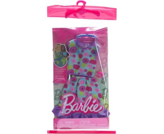 Mattel Barbie: Fashion Pack - Turquoise Skirt And Top With Flowers (HRH39)