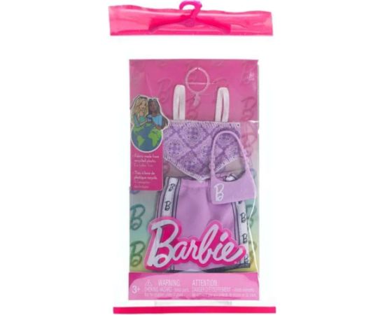 Mattel Barbie: Fashion Pack - Purple Skirt with Top and Bag  (HRH37)