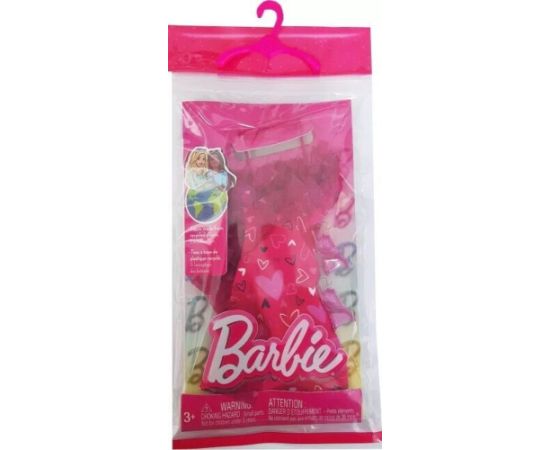 Mattel Barbie: Fashion Pack - Pink Dress with Hearts (HRH36)