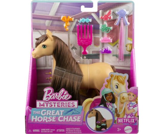 Mattel Barbie Mysteries: The Great Horse Chase - Brown Pony with Brunette Ponytail  (HXJ37)