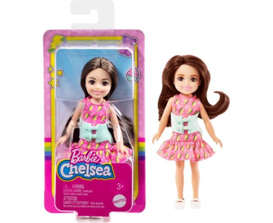 Mattel Barbie Club Chelsea Mini Girl Doll - Small Doll with Brace for Scoliosis Spine Curvature (HKD90)