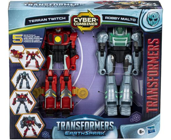 Hasbro Transformers Earthspark: Cyber-Combiner - Terran Twitch  Robby Malto Action Figures (F8438)