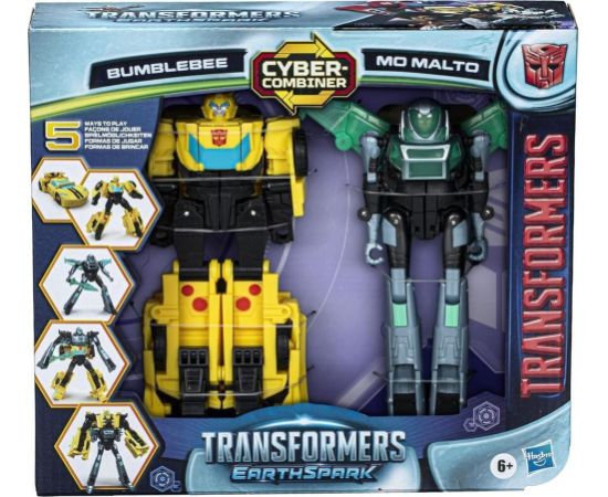 Hasbro Transformers Earthspark: Cyber-Combiner - Bumblebee  Mo Malto Action Figures (F8439)