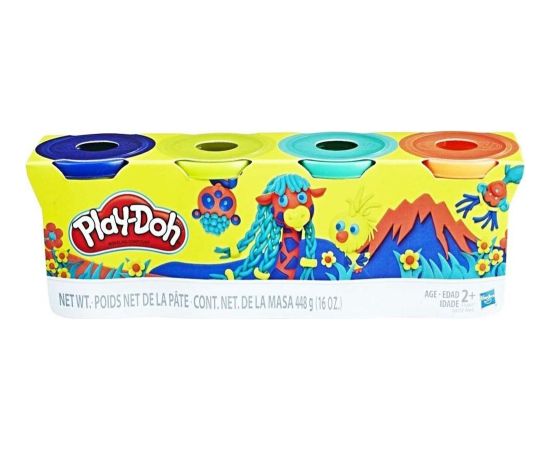 Hasbro Play-Doh Wild Color Tubs (Pack of 4) (E4867)