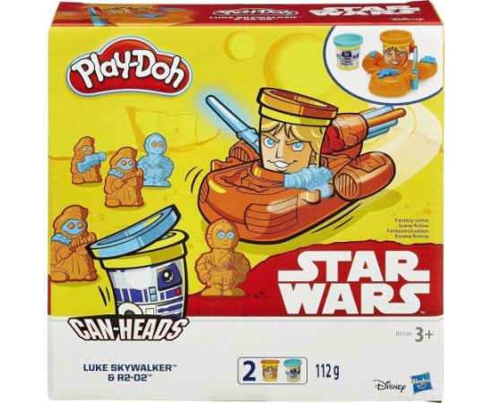 Hasbro PLAY-DOH STAR WARS CAN-HEADS - LUKE SKYWALKER  SNOWTROOPER (B2918)