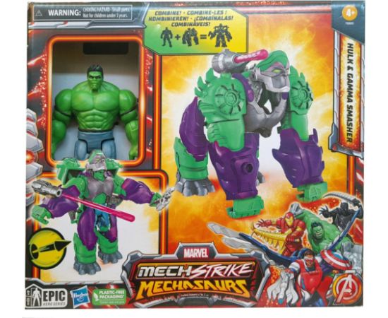 Hasbro Marvel: Mech Strike Mechasaurus - Hulk  Gamma Smasher Action Figures (F6600)