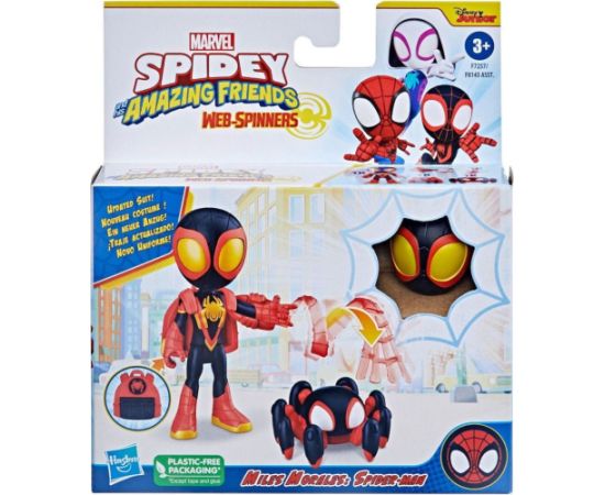 Hasbro Marvel Spidey and His Amazing Friends: Web-Spinners - Miles Morales: Spider-Man Action Figure (F7257)