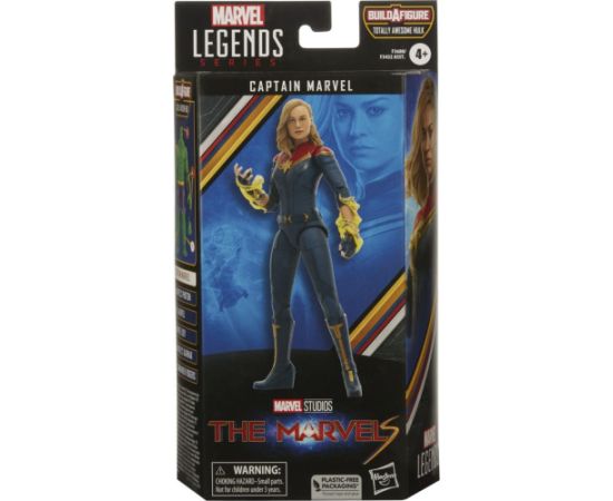 Hasbro Marvel Legends Series Build a Figure Totally Awesome Hulk: The Marvels - Captain Marvel Action Figure (15cm) (Excl.) (F3680)