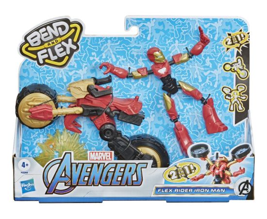 Hasbro Marvel Avengers: Bend And Flex - Flex Rider Iron Man 2in1 (F0244)