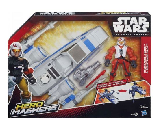 Hasbro HERO MASHERS STAR WARS THE FORCE AWAKENS - RESISTANCE X-WING RESISTANCE PILOT (B3702)