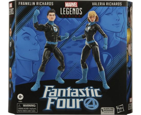 Hasbro Fans Marvel Legends Series: Fantastic Four - Franklin Richards and Valeria Richards Action Figures (2-Pack) (15cm) (F7035)