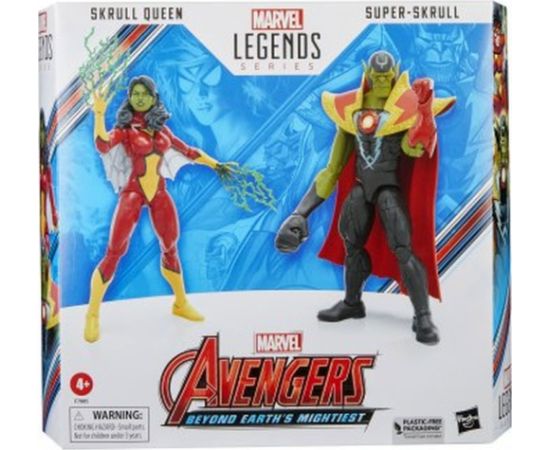 Hasbro Fans Marvel Avengers: Legends Series (60th Anniversary) - Beyond Earths Mightiest - Skrull Queen  Super-Skrull Action Figures (F7085)