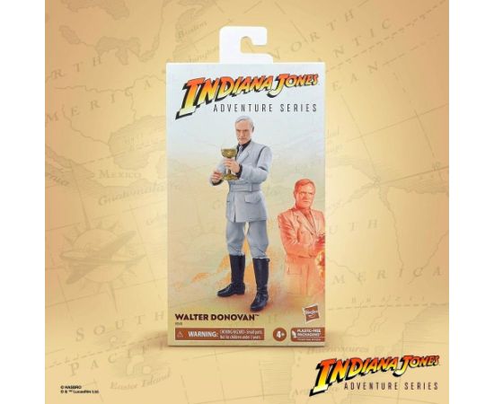 Hasbro Fans Indiana Jones and the Last Crusader: Adventure Series - Walter Donovan Action Figure (15cm) (Excl.) (F6049)