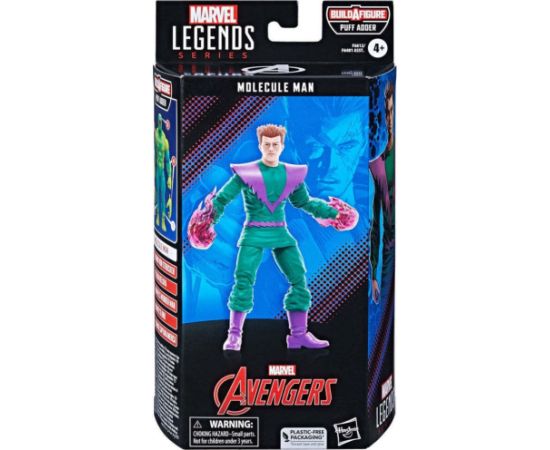 Hasbro Fans - Marvel Legends: Molecule Man Action Figure (15cm) (Build-A-Figure Puff Adder) (F6612)