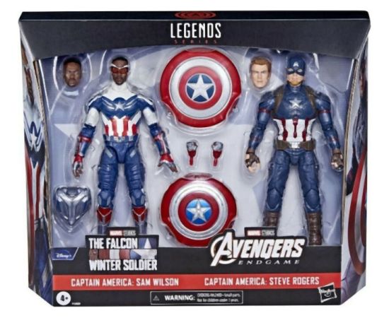 Hasbro Fans - Marvel Avengers Legends - Captain America: Sam Wilson  Captain America: Steve Rogers (Tagteam 2 Pack) (F5880)