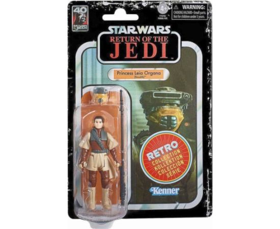 Hasbro Fans - Disney Star Wars: Return of the Jedi Retro Collection - Princess Leia Organa (Boushh) Action Figure (10cm) (F7278)