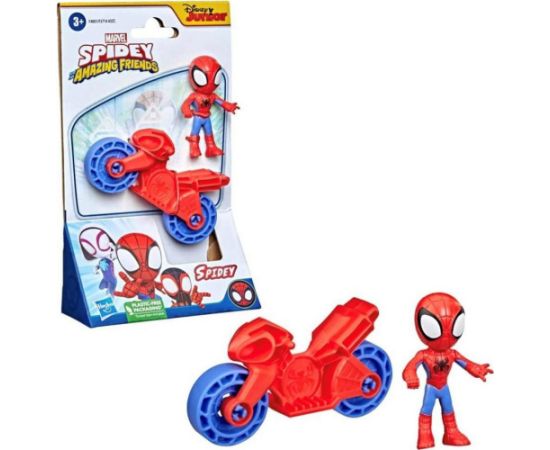 Hasbro Disney Marvel: Spidey and his Amazing Friends - Spidey with Bike Action Figure (F4001)