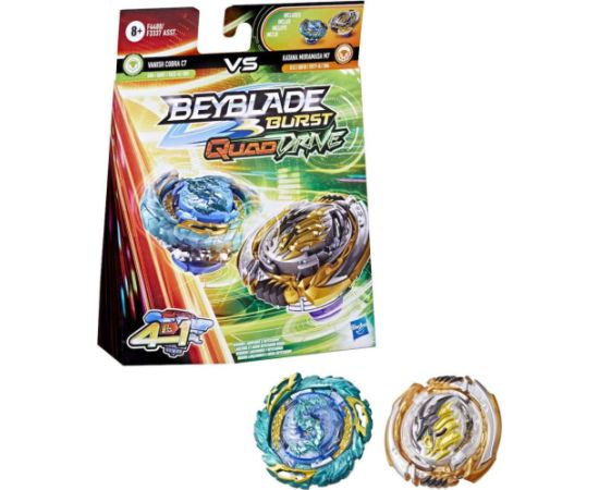 Hasbro Beyblade Burst: Quad Drive 4 in 1 - Vanish Cobra C7 VS Katana Muramasa M7 (F4488)