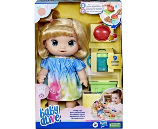 Hasbro Baby Alive: Fruity Sips Apple Blonde Hair Doll (F7356)