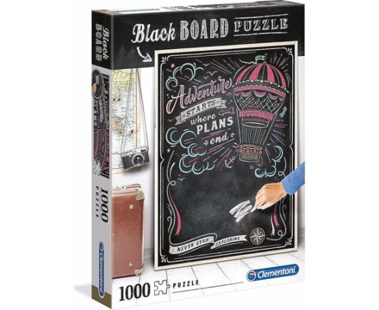 Clementoni AS Clementoni Writable Black Board Puzzle - Travel (1000pcs) (1260-39478)