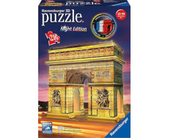 Ravensburger 3D Puzzle: Arc De Triomphe Night Edition (216pcs) (12522)