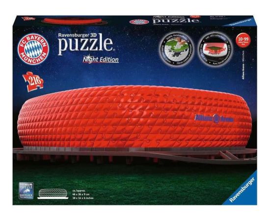 Ravensburger 3D Puzzle Night Edition: Allianz Arena (216pcs) (12530)