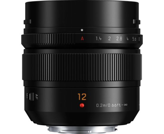 Panasonic Leica DG Summilux 12 мм f/1.4 ASPH. объектив, черный