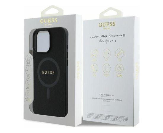 Guess GUHMP16XPSAHMCK Aizmugurējais Apvalks priekš Apple iPhone 16 Pro Max