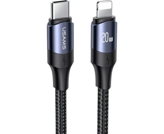 USAMS Kabel U71 USB-C na Lightning 2m 20W PD Fast Charge czarny|black SJ522USB01 (US-SJ522)