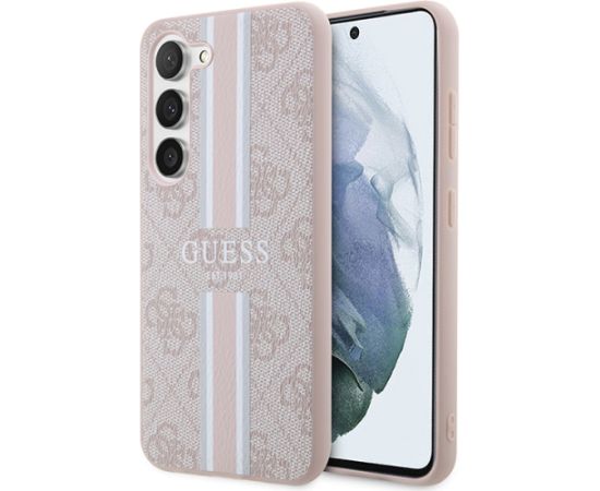 Guess GUHCS23SP4RPSP S23 S911 różowy|pink hardcase 4G Printed Stripe