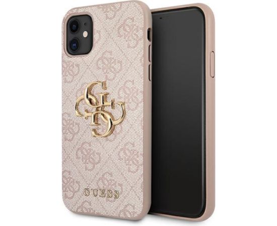 GUHCN614GMGPI  Guess iPhone 11 6.1| Xr Big Metal Logo розовый