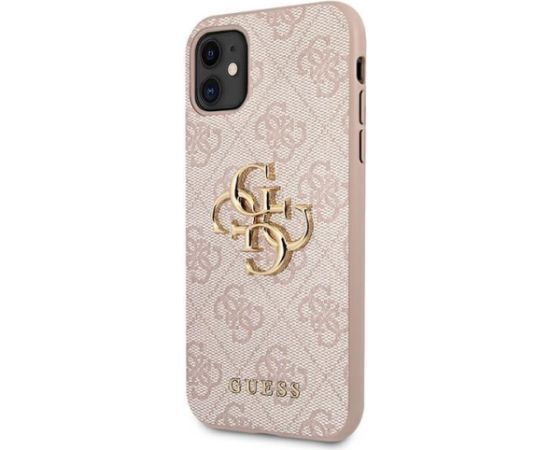 GUHCN614GMGPI  Guess iPhone 11 6.1| Xr Big Metal Logo rozā