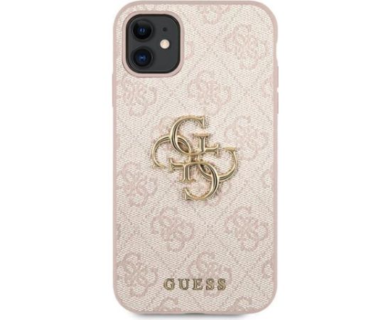 GUHCN614GMGPI  Guess iPhone 11 6.1| Xr Big Metal Logo rozā