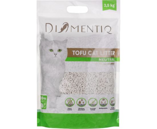 DIAMENTIQ Żwirek Tofu zbrylający 2,5 kg NATURALNY