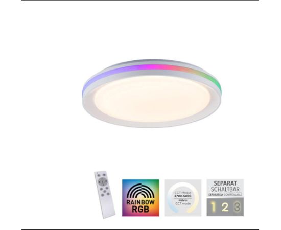 Pl.l.-RIBBON 24W LED + RGB 2700-5000K 1100lm balta ar pulti