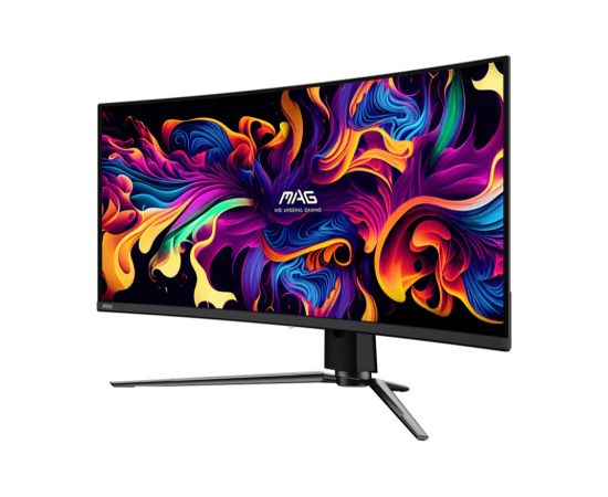 LCD Monitor MSI 34" Curved/21 : 9 Panel QD-OLED 3440x1440 21:9 175Hz Matte 0.03 ms Swivel Height adjustable Tilt Colour Black MAG341CQPQD-OLED