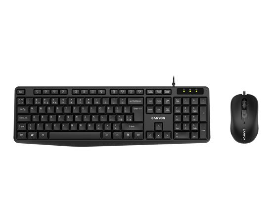 CANYON SET-1 EN Keyboard+Mouse Wired Black