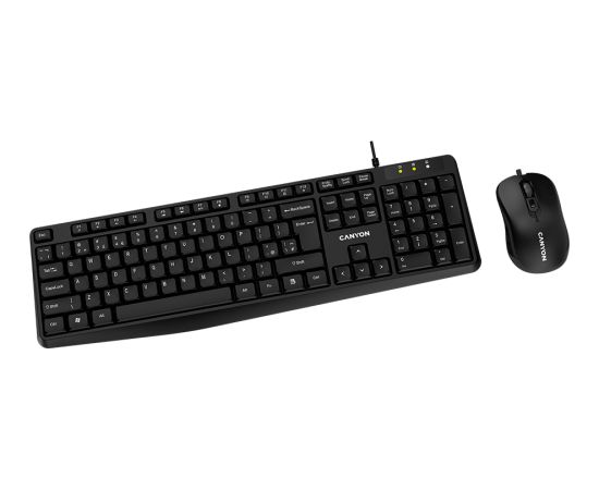 CANYON SET-1 EN Keyboard+Mouse Wired Black