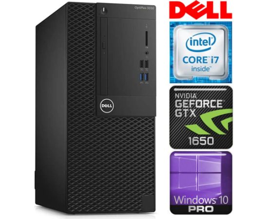 DELL 3050 Tower i7-7700 8GB 512SSD M.2 NVME GTX1650 4GB WIN10Pro