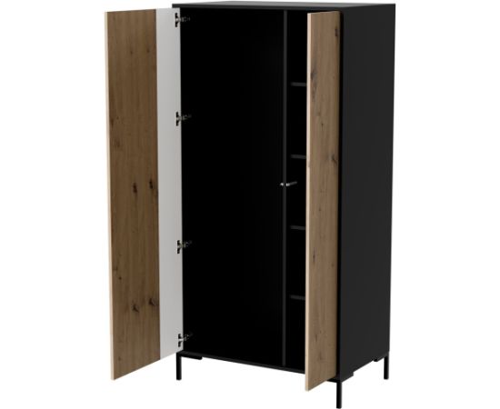 Cama Meble Cama MERCI wardrobe 90 x 55 x 184 cm black/oak artisan