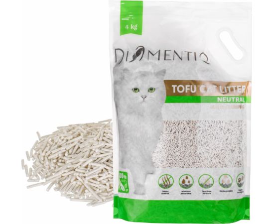 DIAMENTIQ Tofu Neutral Ultra clumping - plant-based litter - 4kg