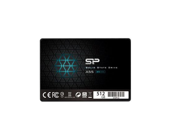 Silicon Power Ace A55 2.5" 512 GB SSD Serial ATA III 3D NAND (SP512GBSS3A55S25RR) Bulk